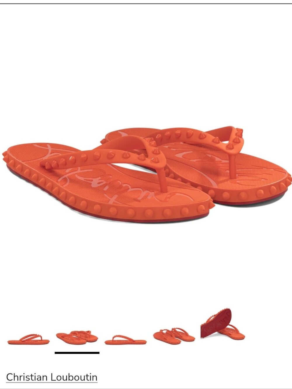 NIB Christian Louboutin Super Loubi Flip Donna Flat flip flops Size 37